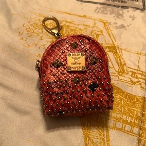 MCM book bag keychain